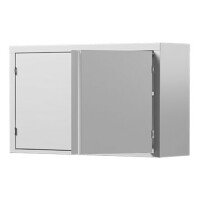 Szafka wisząca ze stali nierdzewnej z drzwiami skrzydłowymi 1000x300x600 mm | ASBER, HC-103-HD