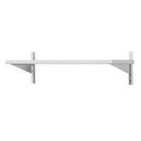 Półka wisząca ze stali nierdzewnej, pojedyncza 1100x400x250 mm | ASBER, WAS-1140/1