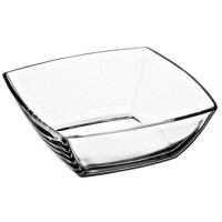 Szklana, kwadratowa salaterka 160 x 160 mm | PASABAHCE, Tokio