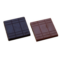 Forma z poliwęglanu do czekoladek kwadratowych - 4 szt. x 5g, 32x32x4 mm - MA2002 | MARTELLATO, Napolitain