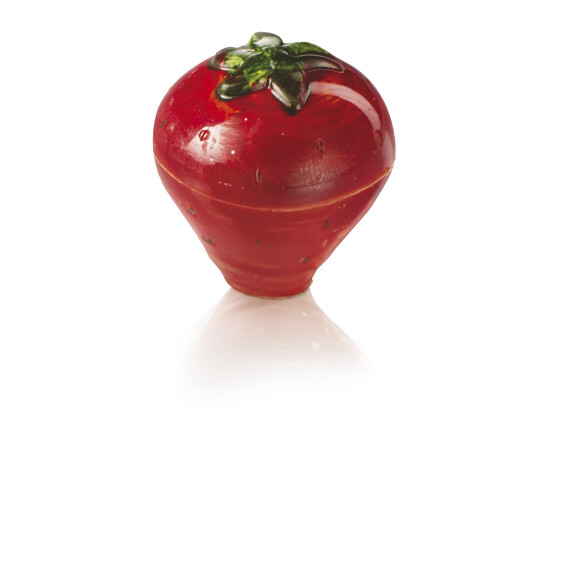 Forma z poliwęglanu 3D do pralin - truskawka, 28 szt. x 12g, 28 x 32 mm - 20FRUIT03 | MARTELLATO, ChocoFruit