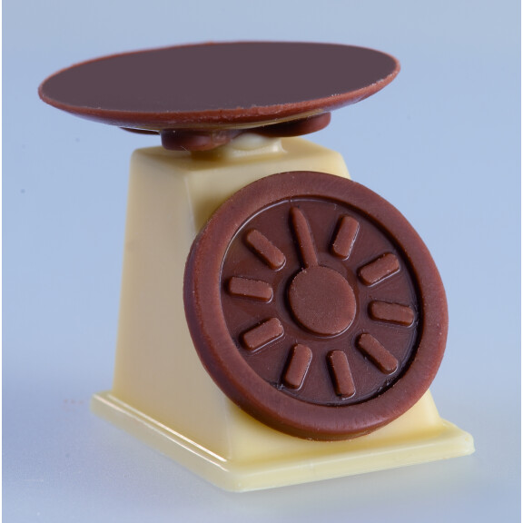 Forma z poliwęglanu do pralin – Waga +Budzik - MA4003 | MARTELLATO, Nostalgic Chocolate
