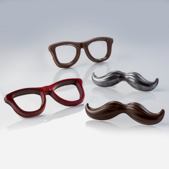 Forma termoformowana do czekolady - Mr Chocolate + Okulary - 20OB01 | MARTELLATO, Fashion & Style
