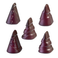 Forma z poliwęglanu do pralin - Choinki, 5 x 5 szt, 31x22x22 mm - MA1975 | MARTELLATO, Praline