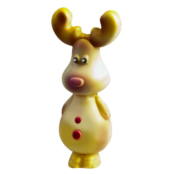 Forma z poliwęglanu do czekolady - Renifer 3D, 4 szt. - 20-C1001 | MARTELLATO, 3D Polycarbonate