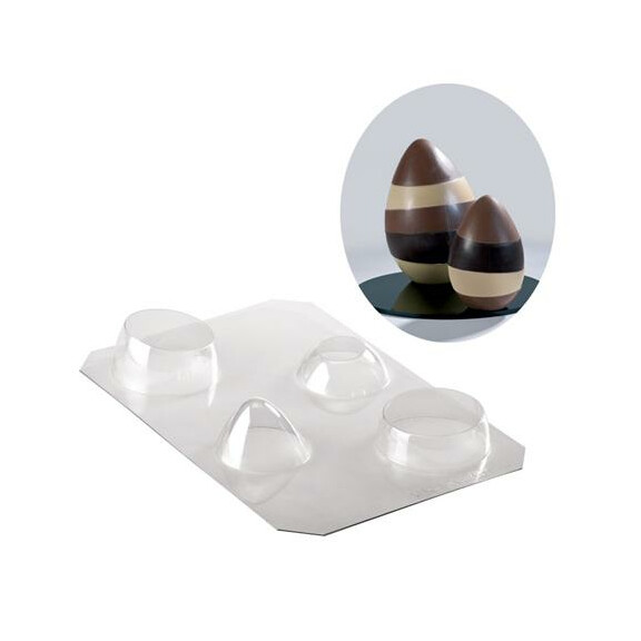 Forma jajko mozaika h 110 mm - 20-U1010 | MARTELLATO, Eggs Moulds