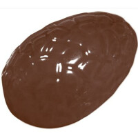Forma z poliwęglanu na połowę jajka czekoladowego z pęknięciami - 1 szt., 140x100x49 mm - 90-2356 | MARTELLATO, Crack Half Egg