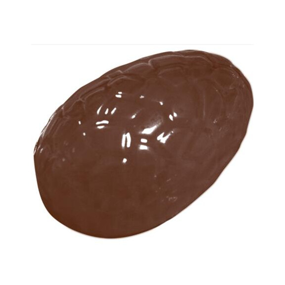 Forma z poliwęglanu na połowę jajka czekoladowego z pęknięciami - 1 szt., 140x100x49 mm - 90-2356 | MARTELLATO, Crack Half Egg