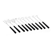 Zestaw 10 stalowych widelców do czekolady - CHOCOFORK | MARTELLATO, Choco Tools