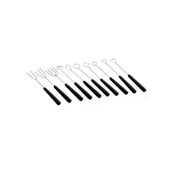 Zestaw 10 stalowych widelców do czekolady - CHOCOFORK | MARTELLATO, Choco Tools