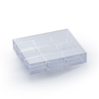 Opakowanie plastikowe do pralin i czekoladek - 110x100x20 mm, 9 wgłębień 32x27 mm - MSC002 | MARTELLATO, Packaging