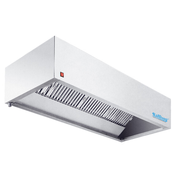 Okap skrzyniowy z oświetleniem 1200x1200x450 mm | RILLING, KH1212XL00