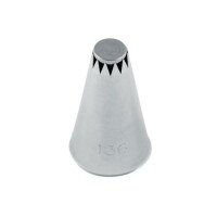 Tylka cukiernicza Kwiat, zestaw 5 szt. - 18x31x7 mm - BX0045 | MARTELLATO, Fancy Piping Nozzles