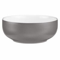Szara miska z porcelany o średnicy 25,5 cm | VERLO, Metro