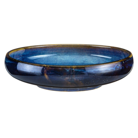 Niebieski miska z porcelany o średnicy 24,5 cm | VERLO, Deep Blue