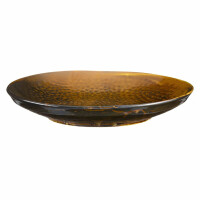 Talerz głęboki z brązowej porcelany o średnicy 26 cm | VERLO, Fire