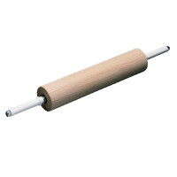 Drewniany wałek z łożyskami do ciasta - 8x35 cm - RLS35 | MARTELLATO, Rolling Pins