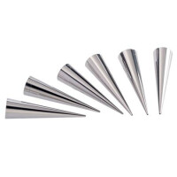 Foremki do cannoli, stożki - 12 szt. 30x120 mm - 50CO30X12 | MARTELLATO, Cannoli Moulds