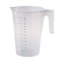 Dzbanek z przezroczystego plastiku z miarką - 2000 ml - CFTRA3 | MARTELLATO, Carafes