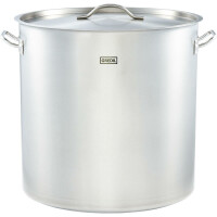 Garnek nierdzewny z pokrywką, wysoki 50 cm, 98,2 l | GREDIL, 011505