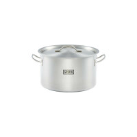 Garnek nierdzewny z pokrywką, średni 28 cm, 11,1 l | GREDIL, 012285