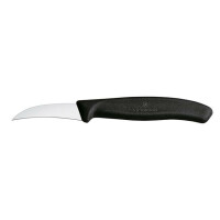 Nóż do jarzyn, zagięty, 60 mm, czarny | VICTORINOX, Swiss Classic, 6.7503