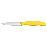 Nóż do jarzyn, gładki, 8 cm, żółty | VICTORINOX, Swiss Classic, 6.7606.L118