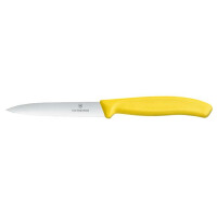Nóż do jarzyn, ząbkowany, 100 mm, żółty | VICTORINOX, Swiss Classic, 6.7736.L8