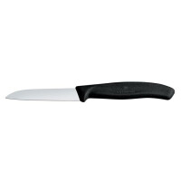 Nóż do obierania 8 cm, czarny | VICTORINOX, Swiss Classic, 6.7403