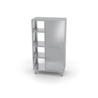 Szafa przelotowa z drzwiami suwanymi - skręcana, o wym. 800x700x(H)1800 mm | HENDI, 812402