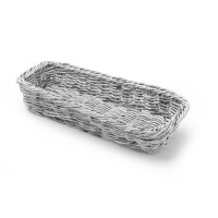 Koszyk na sztućce szary melanżowy 270x100x45 mm | HENDI, 426081