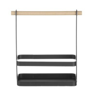 Organizer stołowy czarny 230x100x240 mm | HENDI, 427040