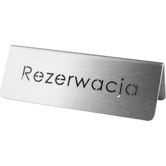 Tabliczka nastolna "rezerwacja" | STALGAST, 486025