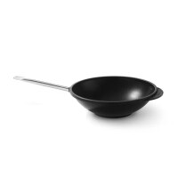 Patelnia Wok z odlewu aluminium Profi Line powlekana tytanem - średnica 32 cm | HENDI, 839010