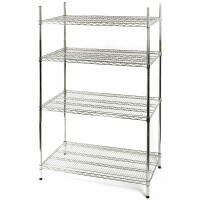 Regał magazynowy chromowany 4 półki, 1525x610x1800 mm | STALGAST, 681152