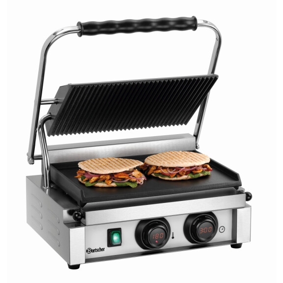 Grill kontaktowy "Panini-MDI" z górną płytą ryflowaną | BARTSCHER, A150976