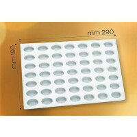 Silikonowa forma do pralin - 290x190 mm, 49 szt. x 32x21x14 mm - LS04 | PAVONI, Chocoflex