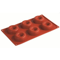 Forma silikonowa Formaflex do monoporcji - 300x175 mm, 6 szt. x 72x23 mm, 67 ml - FR015 | PAVONI, Savarin