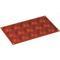 Forma silikonowa Formaflex do monoporcji - 300x175 mm, 15 szt. x 45x10 mm, 12 ml - FR011 | PAVONI, Mini Tartelletta