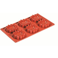 Forma silikonowa Formaflex do monoporcji - 300x175 mm, 6 szt. x 80x21 mm, 55 ml - FR078 | PAVONI, St.Honore