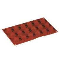 Forma silikonowa Formaflex do monoporcji - 300x175 mm, 18 szt. x 35x23 mm, 13 ml - FR033 | PAVONI, Diamante Piccolo