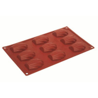 Forma silikonowa Formaflex do monoporcji - 300x175 mm, 9 szt. x 68x45x18 mm, 30 ml - FR021 | PAVONI, Madeleine