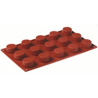 Forma silikonowa Formaflex do monoporcji - 300x175 mm, 15 szt. x 40x20 mm, 22 ml - FR024 | PAVONI, Petit Four