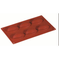 Forma silikonowa Formaflex do monoporcji - 300x175 mm, 6 szt. x 76x46x23 mm, 30 ml - FR048 | PAVONI, Cabosside