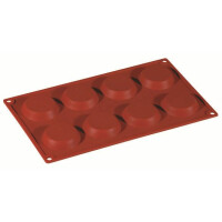 Forma silikonowa Formaflex do monoporcji - 300x175 mm, 8 szt. x 60x12 mm, 27 ml - FR019 | PAVONI, Florentine