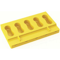 Zestaw 2 form do lodów na patyku Pavogel Snack + 50 patyczków + tacka - 23x60 mm, 20 ml - KITPL12 | PAVONI, Round