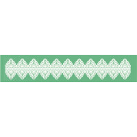 Silikonowa forma do koronek i elementów ozdobnych - 80,5x390 mm - SMD04B | PAVONI, Magic Decor