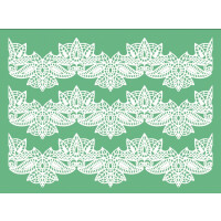 Silikonowa forma do koronek i elementów ozdobnych - 300x400 mm - TMD06 | PAVONI, Magic Decor