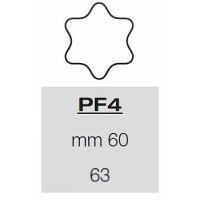 Arkusz z wykrojnikami do ciasta – 63x gwiazda 60 mm, 57,5x39 cm | PAVONI, PF4