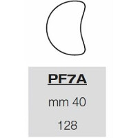 Arkusz z wykrojnikami do ciasta – 128x półksiężyc 40 mm, 57,5x39 cm | PAVONI, PF7A